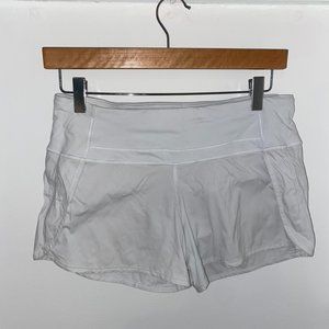 White Lululemon Athletic Shorts Size 6